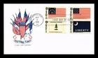 Dr Jim Stamps Historic Flags 1968 4v Set First Day Cover House of Farnam