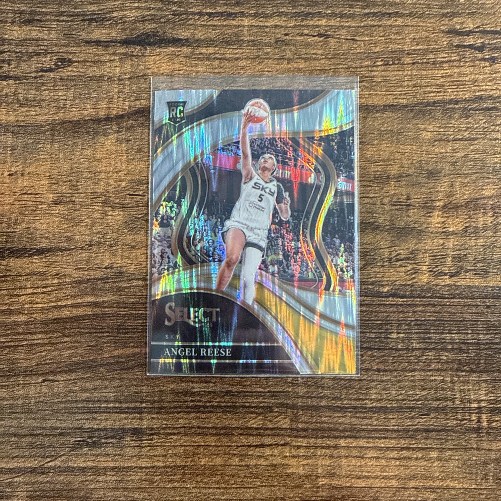 2024 Panini Select WNBA - Courtside Angel Reese #202 Silver Flash Prizm (RC)
