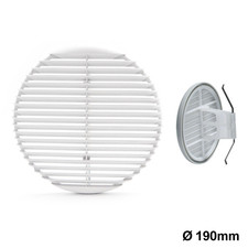 Grille de ventilation Ø 190 mm en plastique avec filet et ressorts