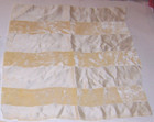 Antique/1920s NOS French Cream Striped Silk Satin & Silk Velvet Fabric Remnant — photo 2