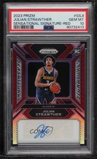 2023-24 Prizm Sensational Signatures Red 75/99 Julian Strawther PSA 10 Auto 0xh3