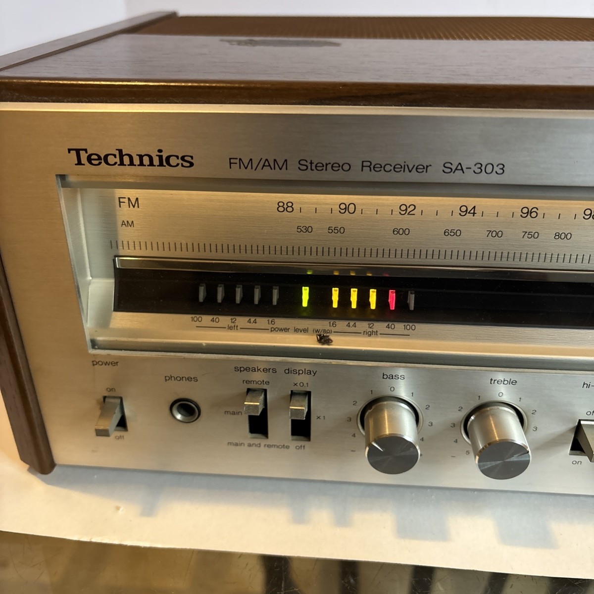 Vintage Technics Sa-303 Fm/am Stereo Receiver Works Well for sale