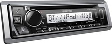 KENWOOD KMR-D382BT Single Din Car/Marine Stereo Head Unit with Bluetooth, Hands-