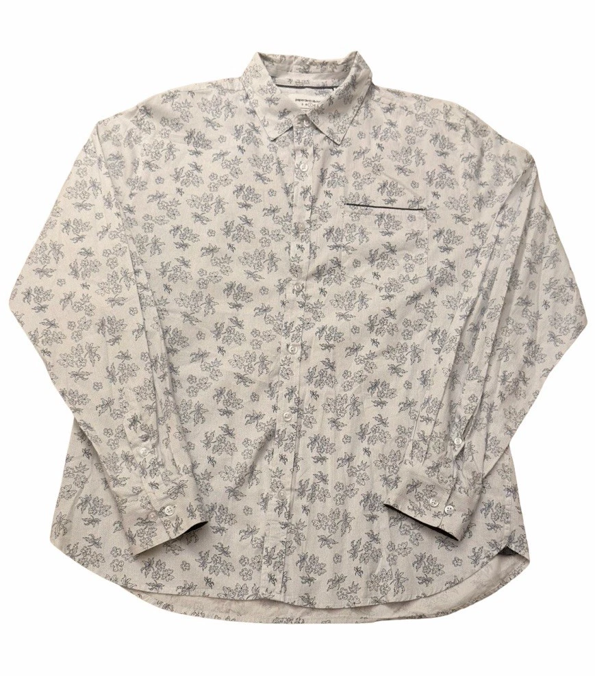 Paper Denim & Cloth Men’s Button Down Shirt M Floral Print