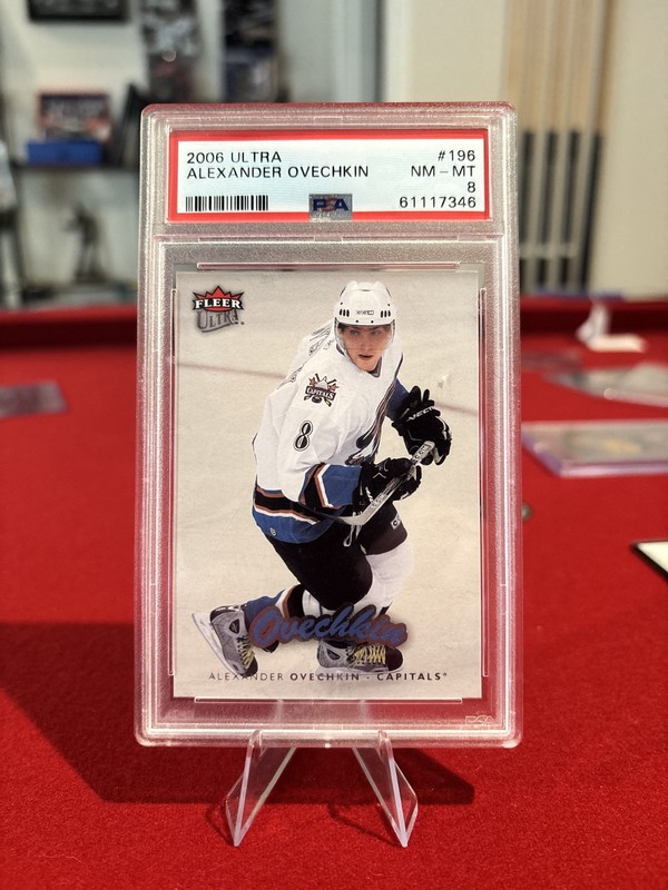 2006 Ultra Alexander Ovechkin #196 PSA 8 Gr8 Number Match