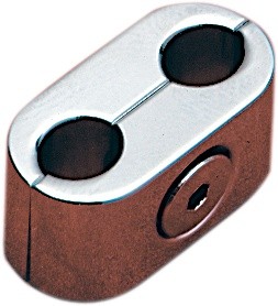 Accutronix Oval Throttle/Idle Cable Clamp Chrome