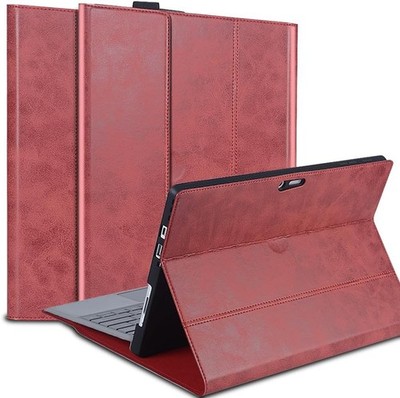 Gexmil Leder Tasche für Microsoft Surface Pro 8 13 Zoll 2021, mit Stifthalter,