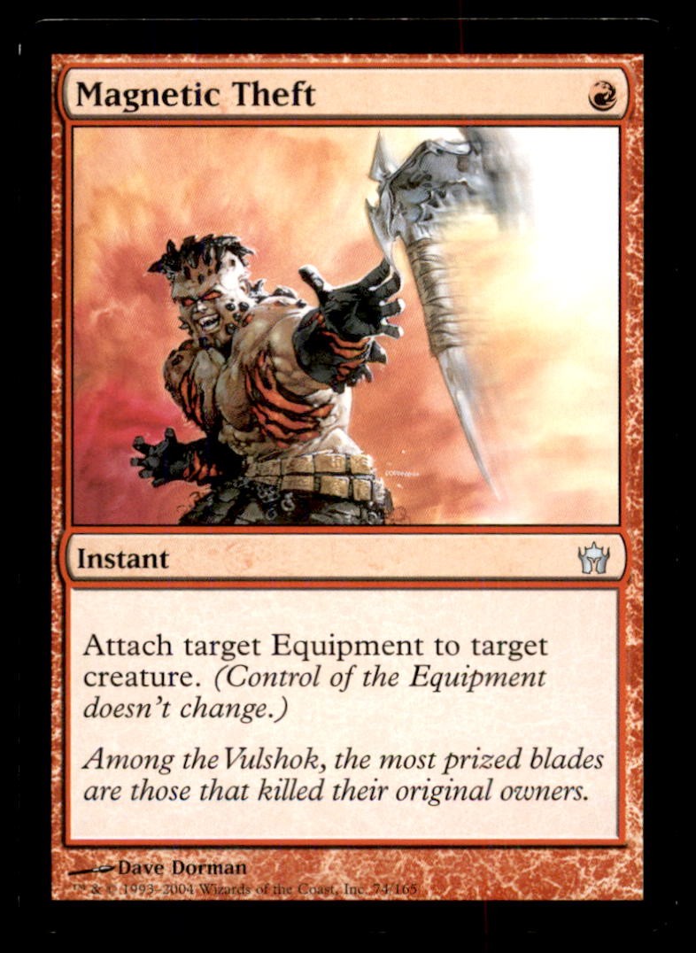 MTG Magnetic Theft LP Light Play Fifth Dawn [1148]