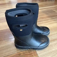 BOGS Kids Size 12 K Grasp Solid Rain & Snow Waterproof Boots