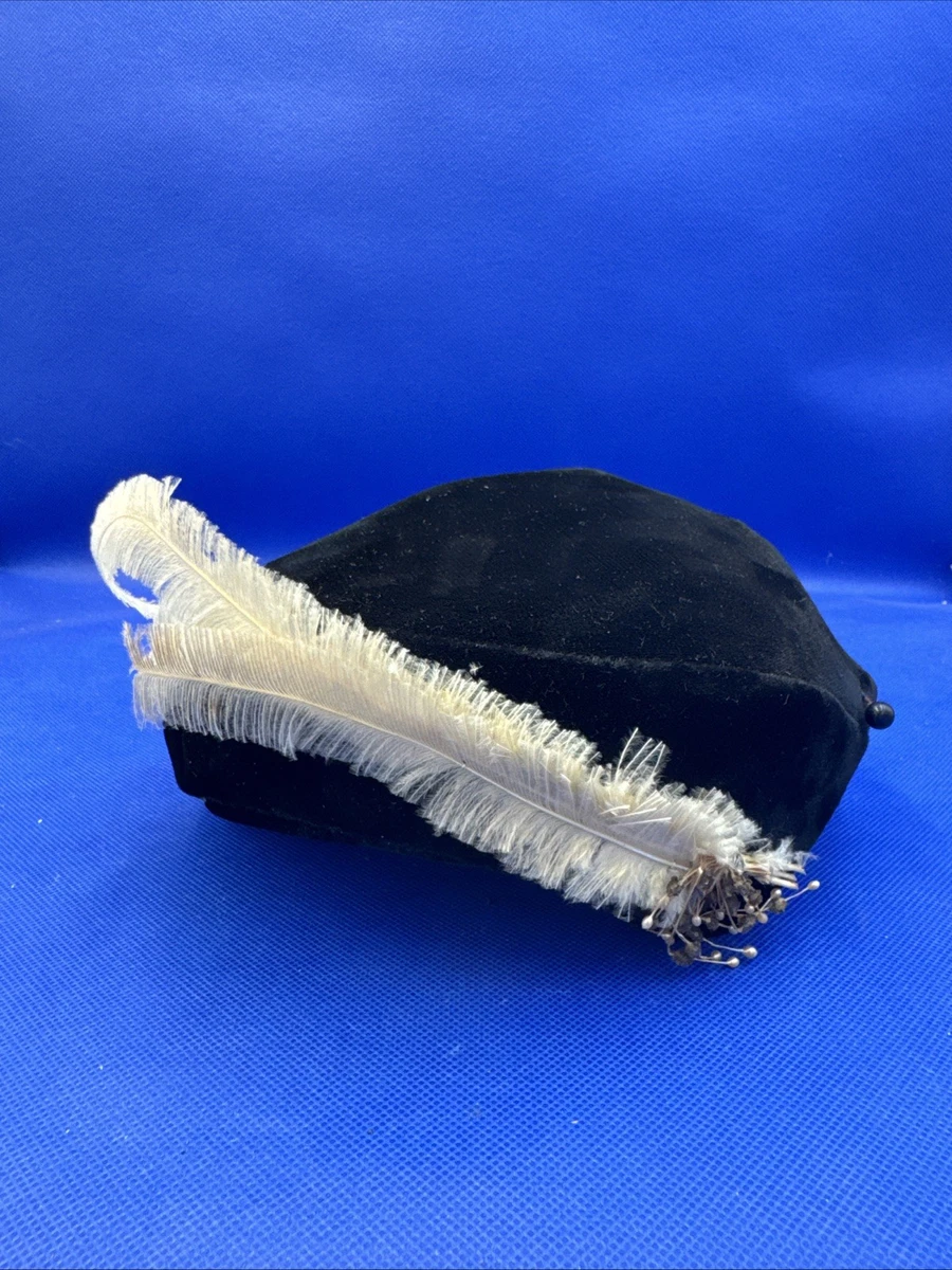Feather Pillbox Black Vintage Hats for Women | eBay display picture 1