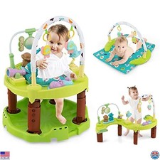 HONEY JOY 3-Stage Baby Bouncer Activity Center - Play Mat, Toy-Bar, 3 Heights