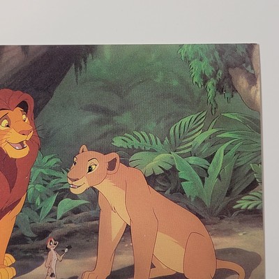 Vtg Uncirculated Walt Disney Studios Animation Art Lion King