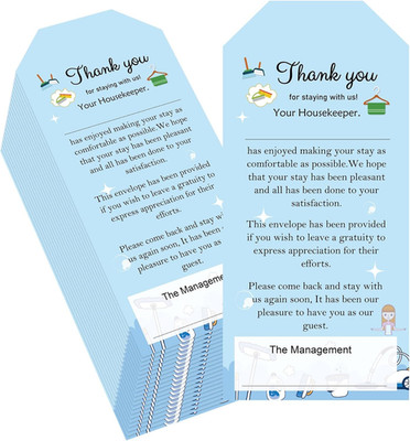 100 Pcs Housekeeping Tip Envelopes Self Adhesive Tip Envelopes 6.3 X 3.15 Inch -