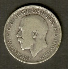 1918 King George V Florin, Two Shillings, Excellent Condition 11.2 grams Silver 