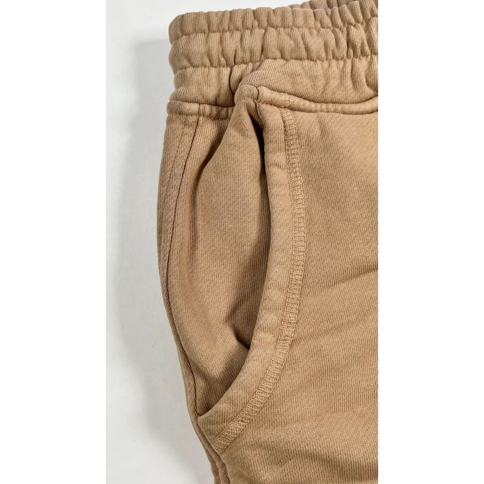 Rhude Logo Sweat Short Size Small Sand Embroidered Accent NWT