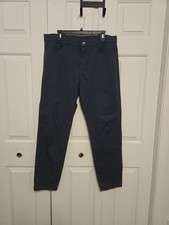 Greyson Mens Amagansett 5 Pocket Cotton Golf Stretch Blue Pants Size 36X32