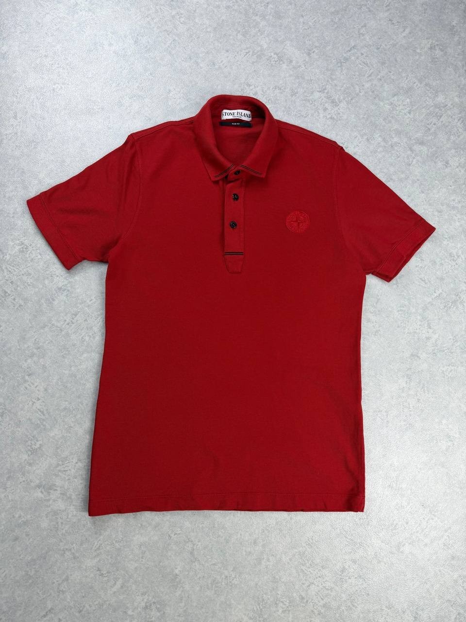 Stone Island Coral Polo Shirt Slim Fit Size L 100% Cotton Duties Paid (USA)