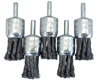 5X PinselbüRste DrahtbüRste Gezopft 25Mm RundbüRste Bohrmaschine Hero Premium