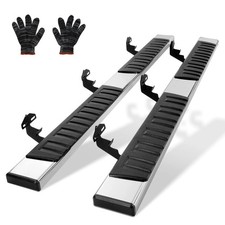 Running Boards, 6" Step Bars Compatible with 2015-2023 Ford F150-Crew Cab/2017-2