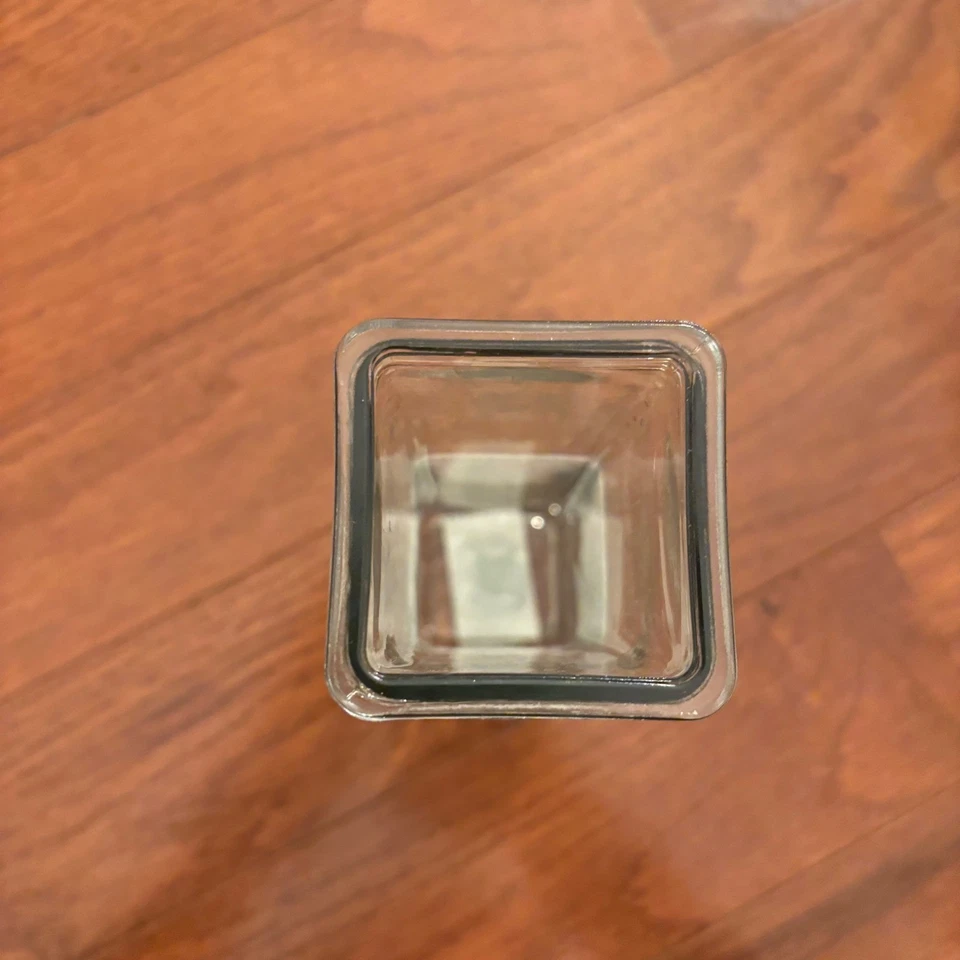 Vaso quadrado de vidro transparente decoração para casa acento decoração arco rosa peça central chá de bebê - Imagem 3 de 4