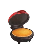 Nostalgia MyMini Deluxe Griddle Red Non Stick 5" Mini Compact Pancake Maker New