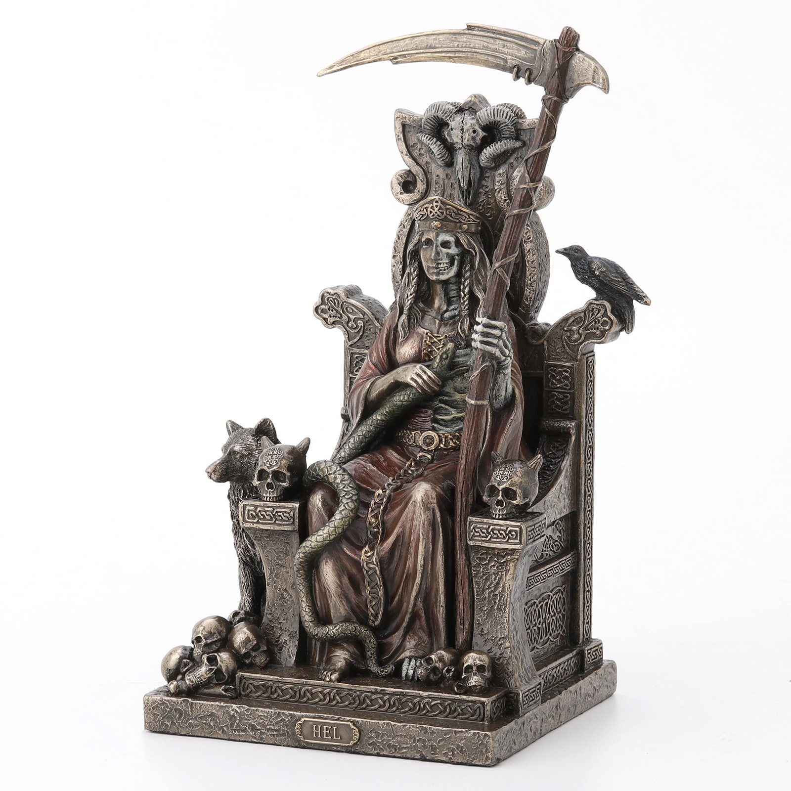 Veronese Design 9" Tall Hel The Norse Goddess of Helheim Cold Cast Resin Statue