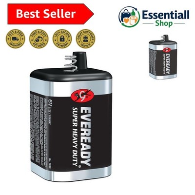 6V Battery, Super Heavy Duty 6 Volt Battery, 1 Count