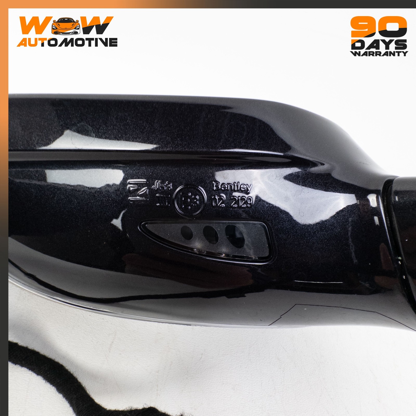 14-19 BENTLEY FLYING SPUR FRONT LEFT EXTERIOR REAR VIEW DOOR MIRROR BLACK OEM