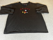 Vintage Mickey Mouse Sweatshirt Womens 3X Disney 90s Fleece 26W/28W Unlimited