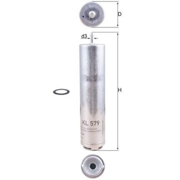 Kraftstofffilter Mahle KL 579D FüR BMW Alpina Mini 3Er D5 Touring-image