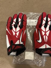Nike Vapor Jet 2.0 NCAA Football Receiver Gloves Black/Red/White, XXL PGF267-671