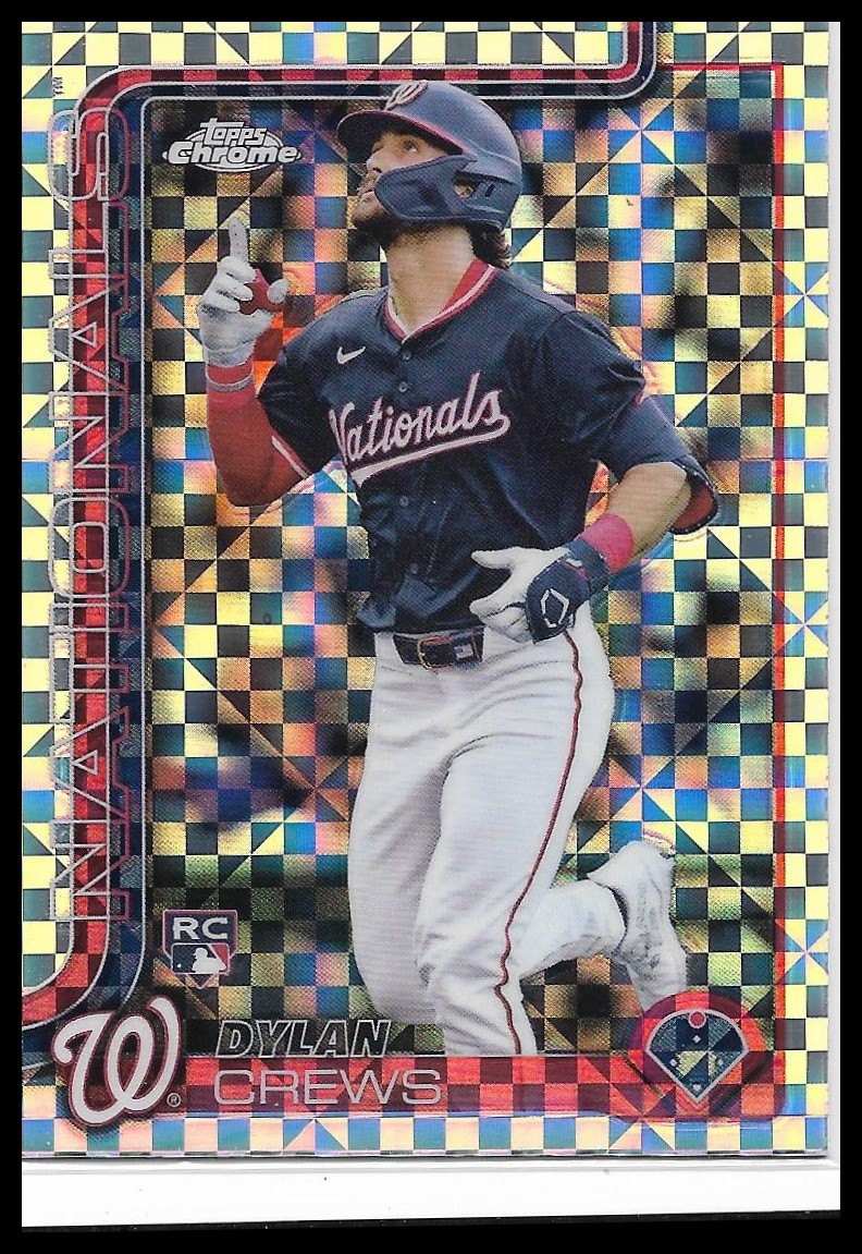 2025 Topps Chrome Dylan Crews RC #146 X-Fractor Nationals Rookie MLB