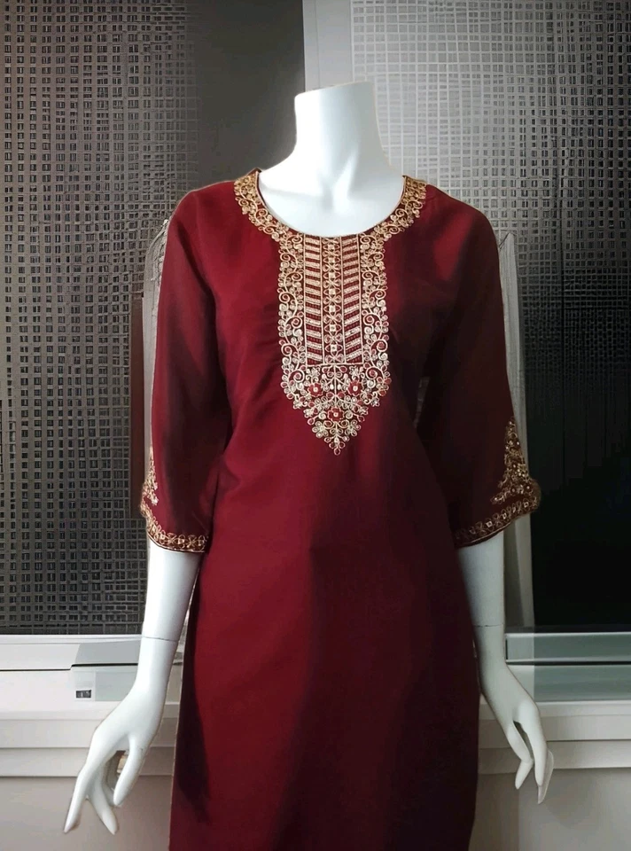 INDIAN PAKISTANI SALWAR KAMEEZ READY TO WEAR SUITS WEDDING PARTY BOLLYWOOD DRESS - Image 3 of 4