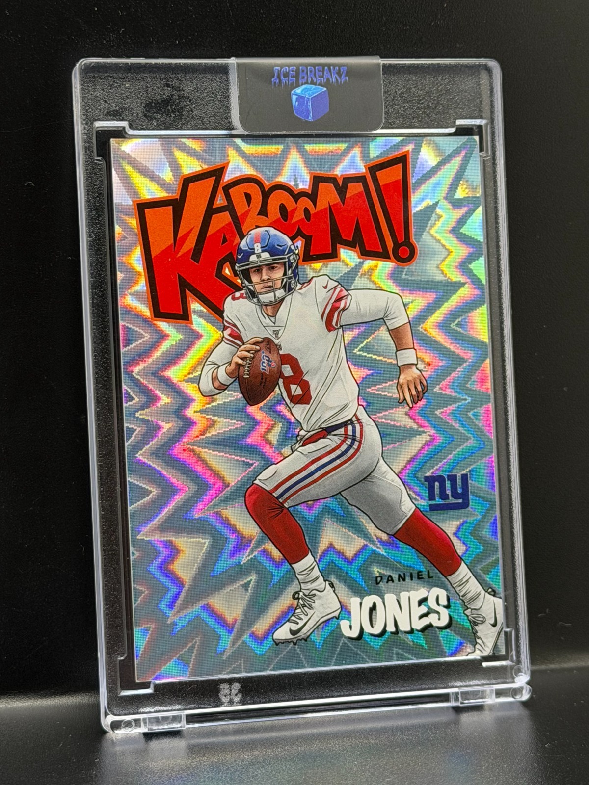 Daniel Jones 2020 Panini Absolute Football Kaboom! Case Hit SSP