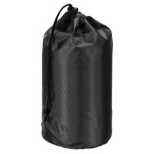 Stuff Sack, 4 x 8 Inch Waterproof Outdoor Storage Sack Drawstring Black