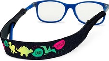 Croakies Kids' Glasses Strap, Rawwwr , 26" x 3/4"
