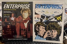 2 Enterprise Magazines Star Trek Doctor Who 1984 Science Fiction