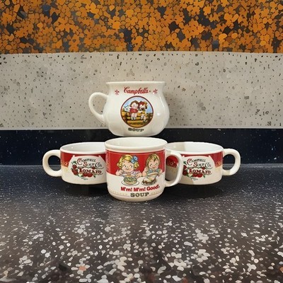 Campbell's Soup Company -Two Tomato Bowl Cups, Soup Mug & Soup Bowl *BRAND NEW*