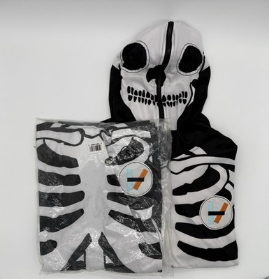 Twenty One Pilots Vessel Era Skeleton Zip Up Hoodie Rare NWT - Small