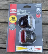 Bell Radian 450 Bicycle Locking Light Set Bike Headlight Tail Light w/ Batteries