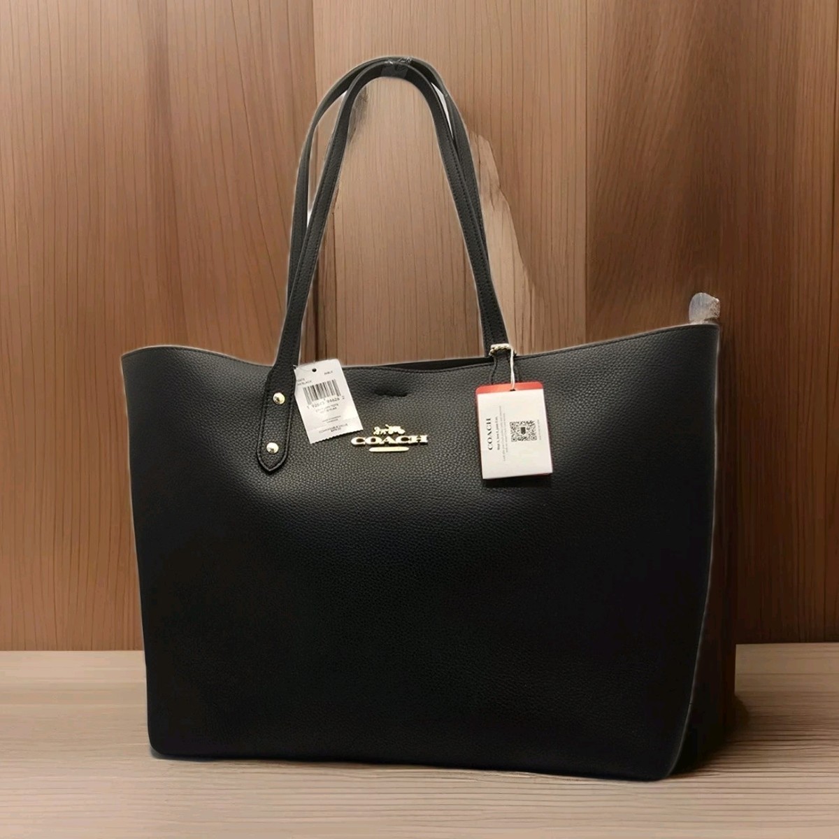 バッグ OLD COACH Large tote bag BLACK s-l400.jpg