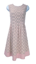 Eliza J Pink Lace Layered Sleeveless Knee Length w/Pockets Dress Women's 2 XS