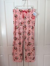 XL Strawberry Shortcake Pink Sleep Pajama Pants - Elastic Waist with Drawstring