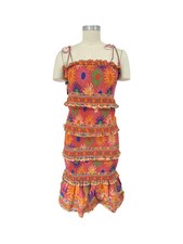 NWT Farm Rio SUMMER SUN CORAL MINI DRESS SZ MED