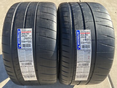 Set of TWO BRAND NEW 305/30ZR20 (103Y) Michelin Pilot Sport Cup 2