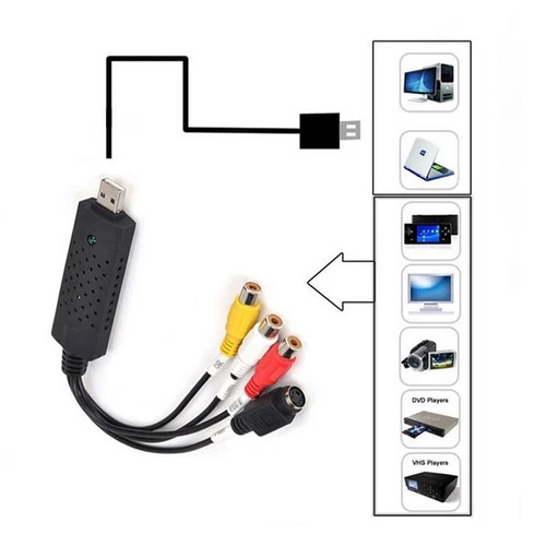 USB 2.0 Audio Video VHS VCR to DVD Converter Capture Card Adapter Digital For LT