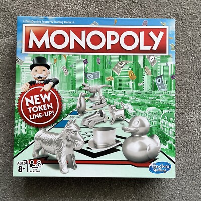 Hasbro Monopoly mit neuer Tokenaufstellung Brettspiel