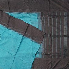 Vintage Blue Sarees 100 Pure Silk Handwoven South Indian Sari 5YD Craft Fabric