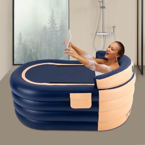 Inflatable Bathtub Adult PVC Folding Portable Blow Up Bathtub Warm Bath ...