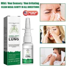 Organic Herbal Lung Cleanse Repair Nasal Spray for Smokers Congestion Allergy